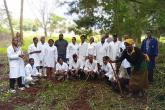 Members of the Department of Clinical Studies planted 1000 indigenous tree seedlings at the Vet Farm on the 7th of May 2025. This is in line with the efforts to conserve our sensitive environment.