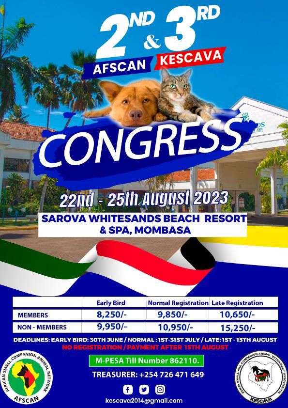 AFSCAN 2ND AND KESCAVA 3RD CONGRESS.