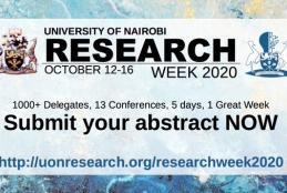 UNIVERSITY OF NAIROBI RESEARCH WEEK 2020