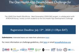 One Health App Development Challenge