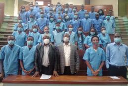 Donation and Issuance of Scrub Suits to 5th year Veterinary Students